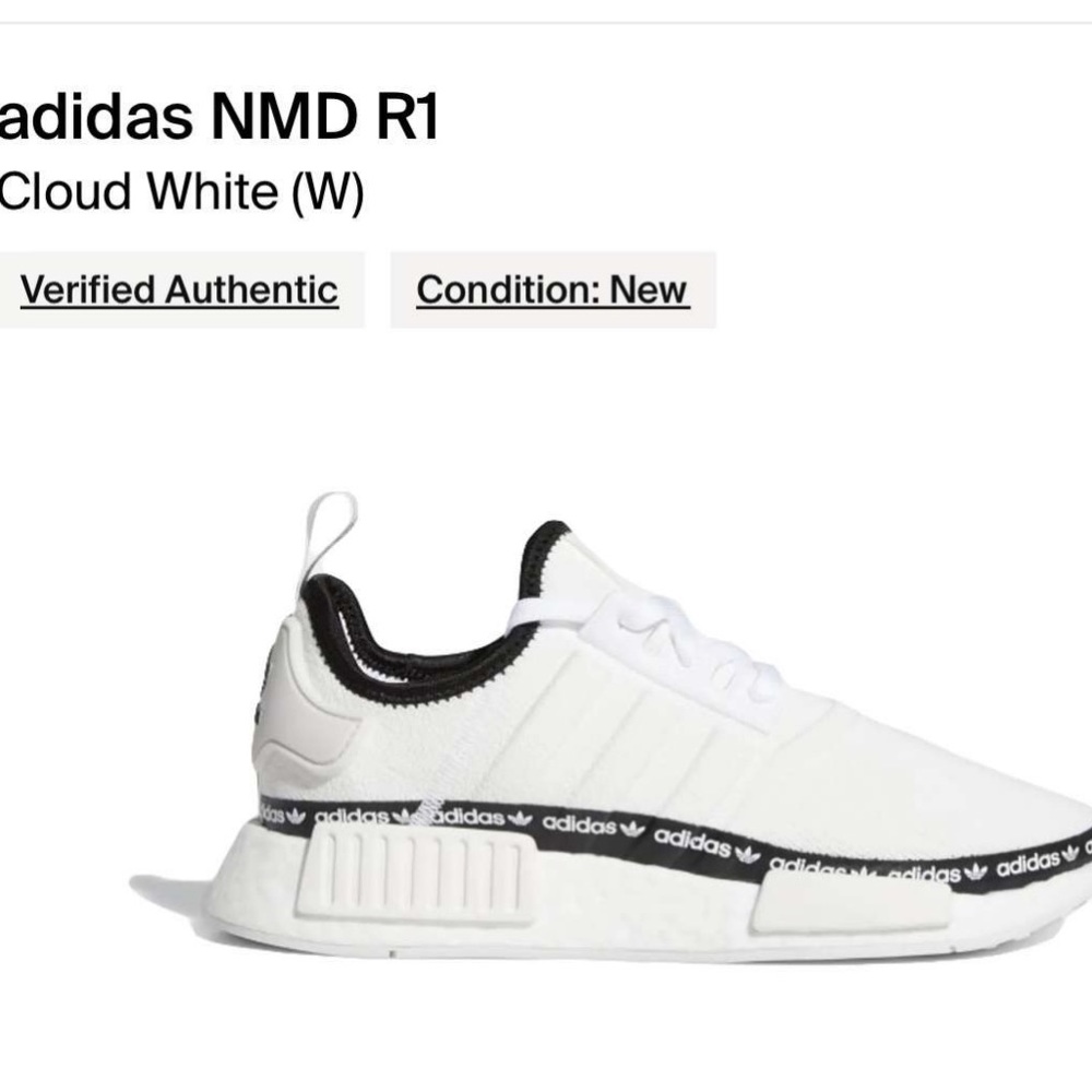 Woman’s Adidas NMD R1 - White Size 8